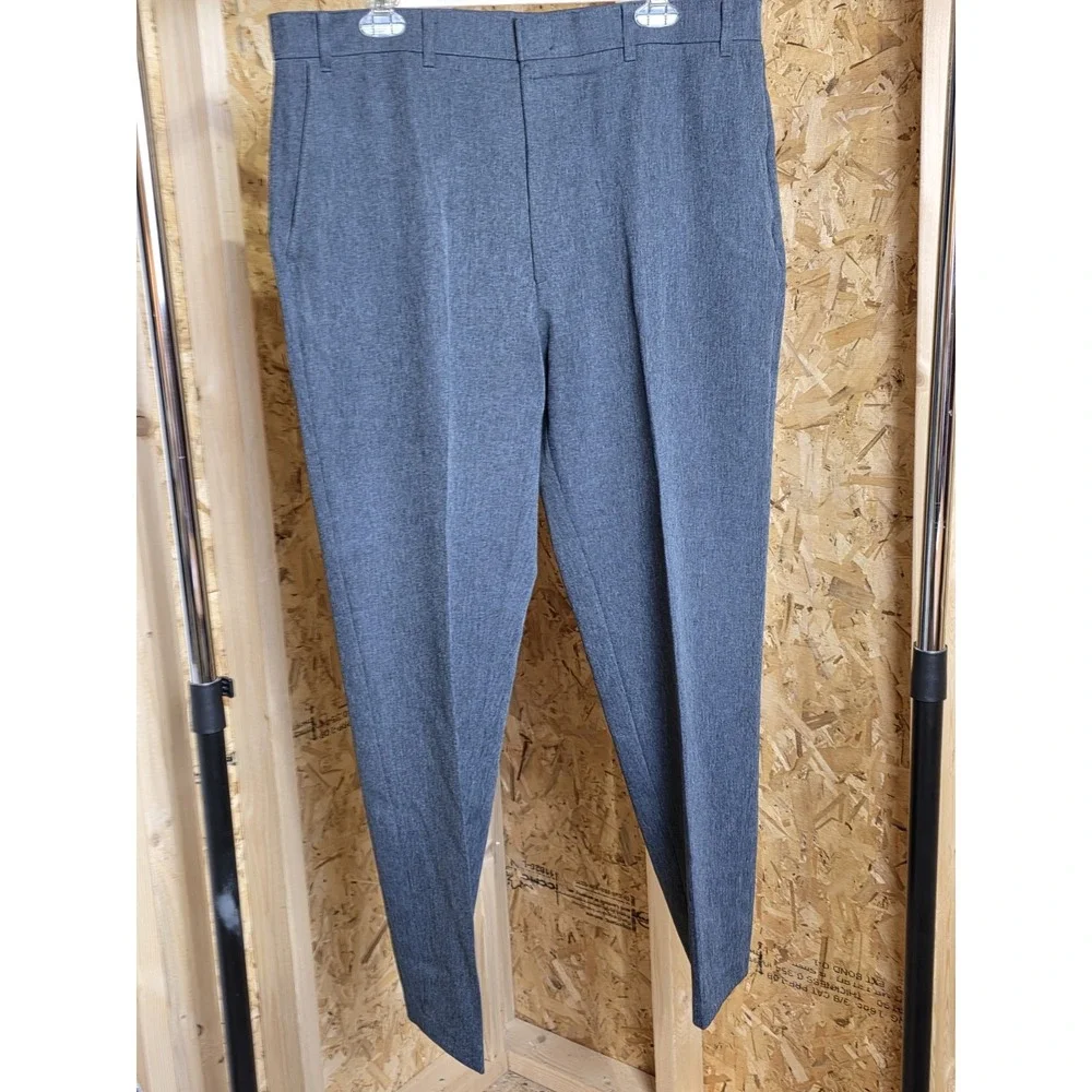 Action Slacks by Levi Strauss & Co. Men's 38x30 Dark Heather Gray Dress Pants